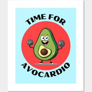 Time For Avocardio | Avocado Pun Posters and Art